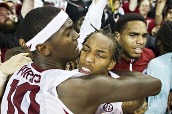 Video: College basketball game settled in overtime with a truly spectacular dunk