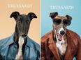 Pictures: Italian designer Trussardi swaps models for greyhounds in their latest collection