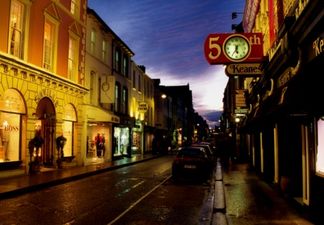 Video: The floods were so bad in Cork, one lad went for a swim on Oliver Plunkett Street