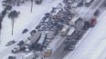 Pics: Incredible pictures show the damage caused by massive pile-up in Canada