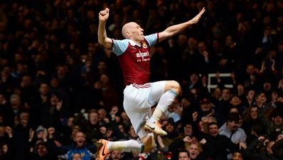 Pic: Looks like West Ham’s James Collins is in the running to be Miss Wales 2014
