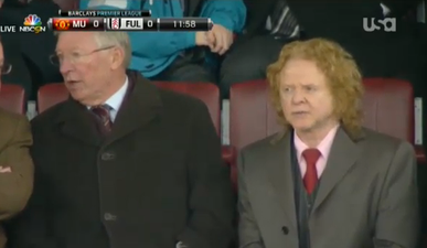 Gif: As if United going behind wasn’t bad enough, look who Fergie’s stuck beside
