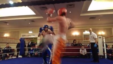 Video: Irish kickboxer lands stunning 360 kick to opponent’s head