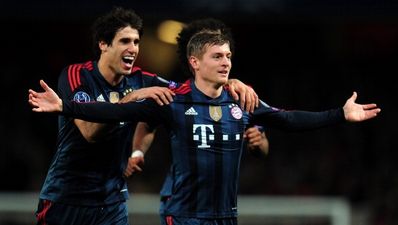 Vine: Kroos missile; Toni puts Bayern in driving seat against Arsenal with a rasper