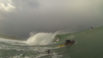 Video: Surfer rides massive wave at Mullaghmore this weekend