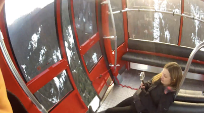 Video: BASE jumper avoids arrest after illegal 450m jump