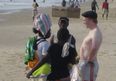 Irish lad talking to some locals in Sierra Leone