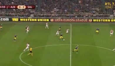 Vine: This magnificent lob from the halfway line is a bit too good