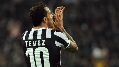 Pic: A Carlos Tevez goal celebration gives rise to one of the pictures of the season