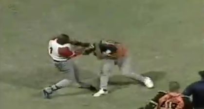 Basebrawl: huge fight erupts at baseball game in Cuba as pitcher is attacked with bat