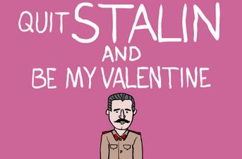 “Quit Stalin and be my Valentine” – Cartoonist creates pun-tastic Valentine’s Day cards based on historical figures