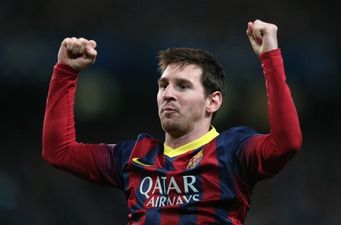Pic: The most fitting Lionel Messi photo you’ll ever see was taken at the Etihad last night