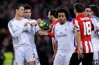 Video: So this is why Cristiano Ronaldo was sent off for Real Madrid last night