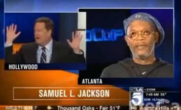 Silly reporter mistakes Samuel L. Jackson for Laurence Fishburne on live TV… and Jackson isn’t one bit pleased