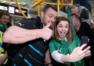 Video: Cian Healy and his mates have some serious craic with a digger