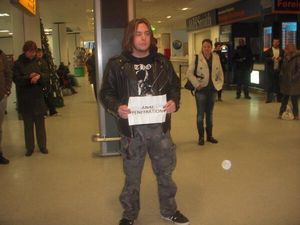 Pic of the day: The downside to picking up a thrash metal band at the airport