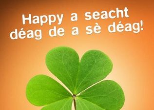 What the…? Arrested Development wish us a Happy Paddy’s Day, or so we think…