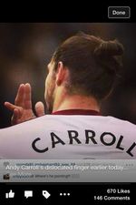 Pic: What the…? Andy Carroll posts a picture of his girlfriend’s hairy armpits