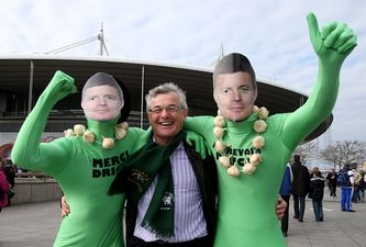 Pic: Brian O’Driscoll’s dad Frank arrives at the Stade de France for his son’s last Irish game
