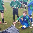 ‘True sportsmanship’ pic of the day: Injured player comforted by youngster from opposing team