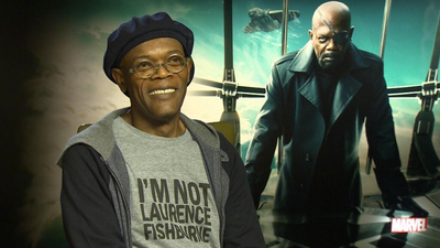 Pic: Samuel L. Jackson wears ‘I’m not Laurence Fishburne’ t-shirt during interview