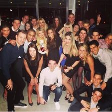 Pic: Liverpool players pictured with their WAGs on night out to celebrate Joe Allen’s birthday