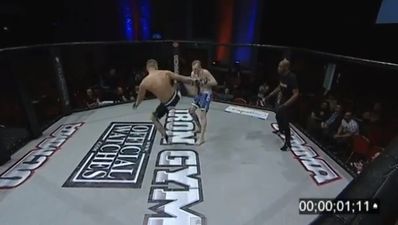 Video: Brutal head kick ends MMA fight after just ONE second for new world record
