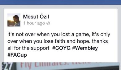 Mesut Ozil gets all deep and meaningful after Arsenal’s FA Cup win over Everton