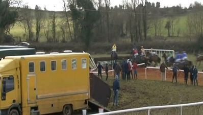 Video: Massive pile-up during a Point to Point race in Athlone yesterday