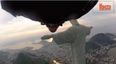 Video: Check out this epic wingsuit fly-by footage at Rio’s Christ the Redeemer statue