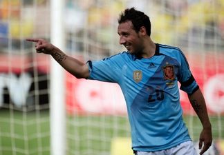 Video: Santi Cazorla fools Iker Casillas and scores goal with cheeky dummy at Spain training