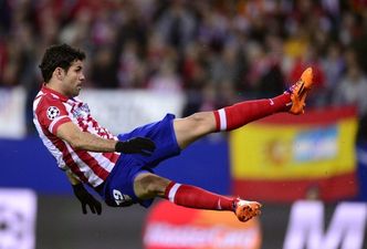 Vine: Diego Costa’s superb athletic volley gives Atletico the lead in Madrid.