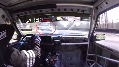 Video: Check out this flippin’ incredible race car crash from two different angles