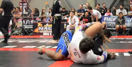 Video: Martial artist submits and gets sick after opponent farts in his face (NSFW-ish)