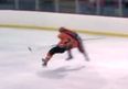 Video: Absolutely mahoosive hit in a high-school ice-hockey game