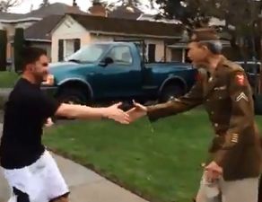 Video: Runners in San Jose race stop to pay spontaneous tribute to 95-year old war veteran