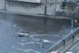 Video: Watch as heroic fireman leaps from bridge to rescue woman from River Shannon