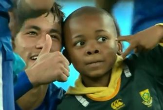 Video: Young South African fan gets the royal treatment from Neymar and his Brazilian team-mates
