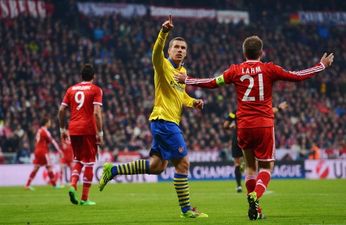 Vine: Lukas Podolski blasts home equaliser for Arsenal, but wasn’t that a push beforehand?