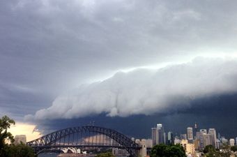 Strewth! Insane pictures of the thunderstorm over Sydney today