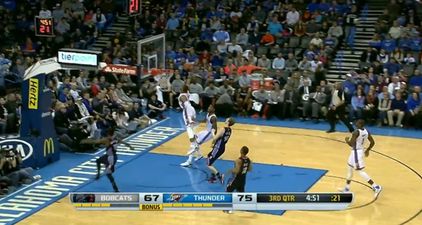 Video: Russell Westbrook slams home a ridiculous one-handed dunk