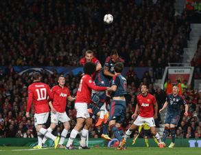 GIFs: Nemanja Vidic heads United into the lead at Old Trafford, but Bastian Schweinsteiger equalises quickly