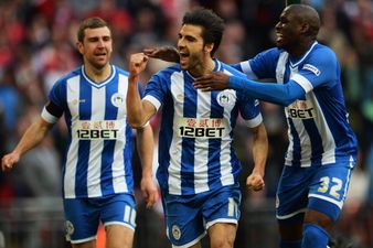 Vine: The foul and the goal that gave Wigan the lead against Arsenal