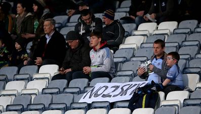 Pics: There was an anti-Sky banner on show at the Leinster Under 21 football final tonight