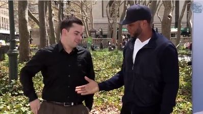 Video: Baseball fans boo ex-player until he appears from behind a screen in superb prank