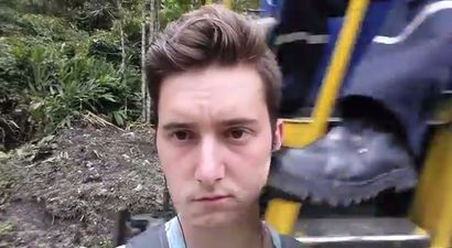 Video: Man takes a selfie beside a passing train, lives to very much regret it