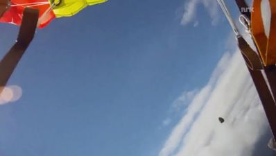 Video: Holy sh*t; skydiver captures moment he was almost hit by a meteorite
