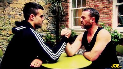 Video: JOE meets Munster’s Conor Murray and challenges him to an arm-wrestle