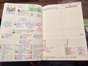Pic of the day: This notebook from a football anorak is just sheer genius