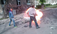 Video: Homemade weapons test ends with explosive results
